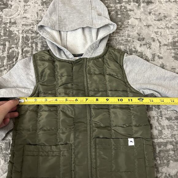 TOMMY BAHAMA KIDS BOY Toddler QUILTED Hooded Green Olive Cotton JACKET 3T - Picture 11 of 12